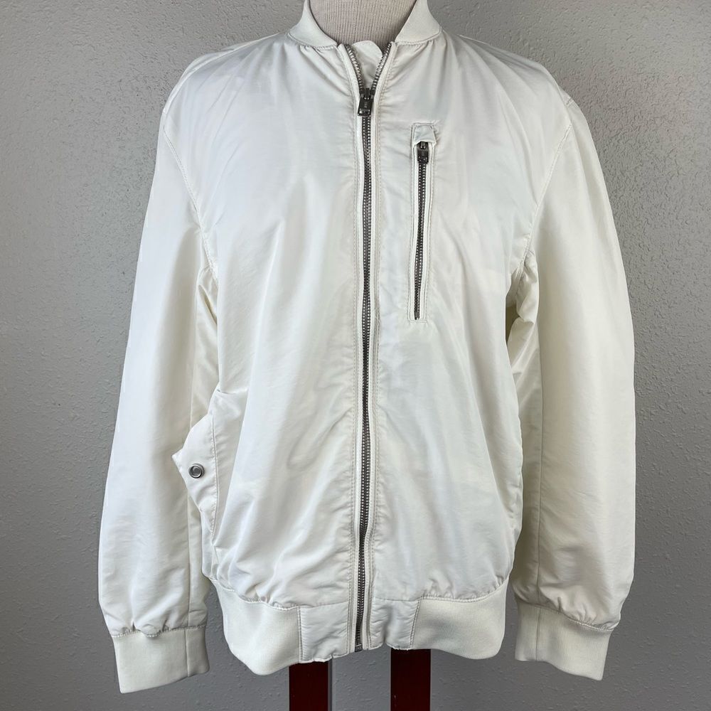 H&M Full Off-White Full Zip Jacket Size S EUC